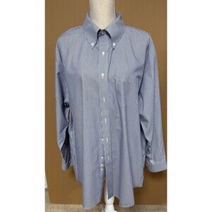 Brooks Brothers Button Down Cotton Shirt Size 18 Mens
